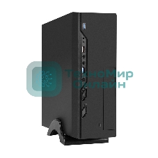 Компьютерный корпус Desktop ExeGate MI-208U2-M350 (mini-ITX/mATX, БП M350 с вент. 8см, 1хUSB+2хUSB 3.0, аудио, черный)