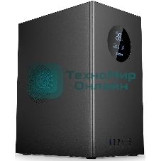 Компьютерный корпус CBR mATX Minitower V865, без БП, 1хUSB 3.0, 2хUSB 2.0, HD Audio+Mic, Digital Screen, черный