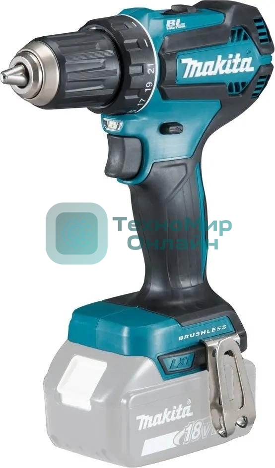 Дрель-шуруповерт Makita DDF485Z, 18 В, 0 Ач, 50 Нм, бесщеточный