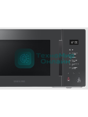 Микроволновая печь Samsung MS23T5018AC/BW антрацит, 23 л, 800 Вт, переключатели - сенсор