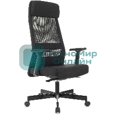 Кресло руководителя Бюрократ T-995 черный TW-01, сетка/ткань, крестов. металл черный