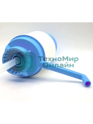 Помпа для 19л бутыли Aqua Work Дельфин Эко механический голубой картон