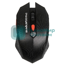 Мышь беспроводная Nakatomi MRON-08U черный, 1600 dpi, радиоканал, USB, кнопки - 6