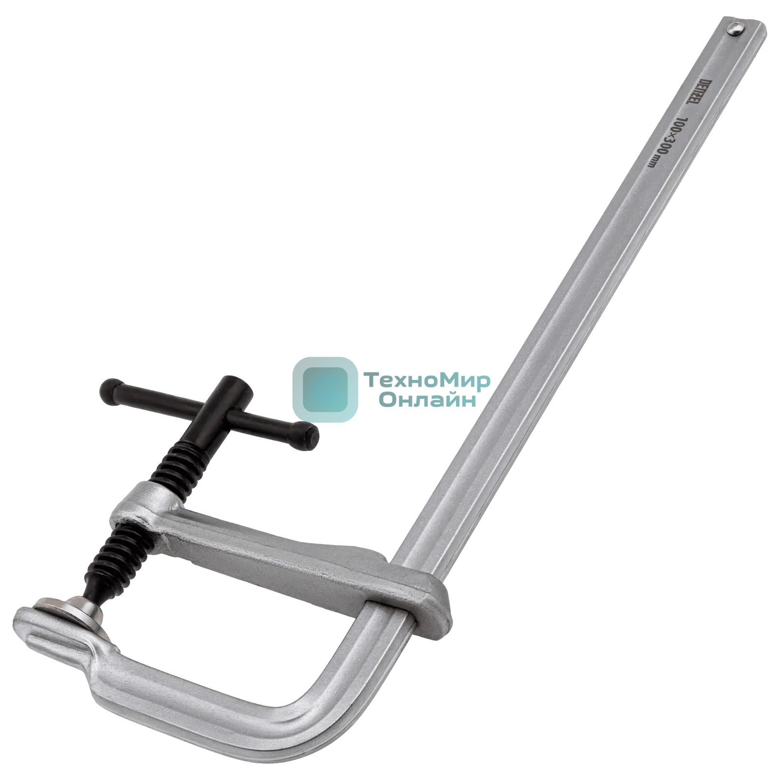 Струбцина Denzel F-образная, 100x300мм, кованая