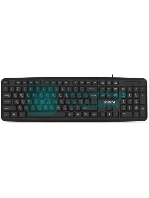 Клавиатура SVEN KB-S230 проводная, USB Type-A, чёрный