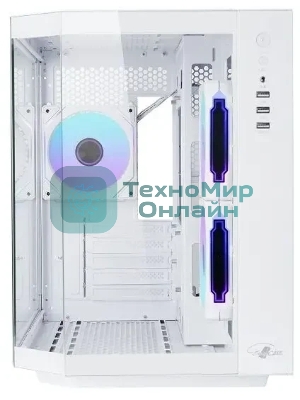 Корпус mATX Eurocase M2771 white, без БП, закаленное стекло 2 стороны