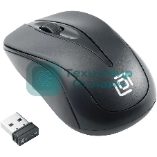 Мышь беспроводная Oklick 675MW черный, 800 dpi, радиоканал, USB, кнопки - 3