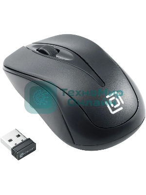 Мышь беспроводная Oklick 675MW черный, 800 dpi, радиоканал, USB, кнопки - 3