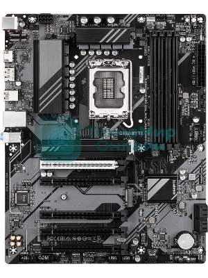 Материнская плата Gigabyte B760 DS3H GEN5, LGA 1700, Intel B760, 4xDDR5, 4xSATA, 2xM.2, 1xPCIe 5.0 x16, 4xPCIe 3.0 x16, 1xHDMI, 1xDP, 1x1Gb LAN, 1xUSB-C 20Gbps, 1xUSB-A 10Gbps, 4xUSB-A 2.0, 1xPS/2, 3x3.5 мм, 7.1, ATX