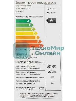 Стиральная машина Indesit IWSC 5105 белый, загрузка фронтальная 5 кг, 1000 об/мин., класс: А