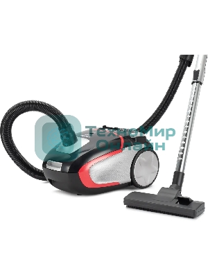 Пылесос Hyundai HYV-B4995 черный/красный, 400/2220 Вт, уборка сухая, пылесборник мешок 2.5 л
