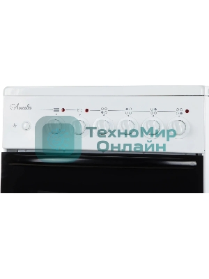 Плита электрическая Лысьва EF4004MK00 белый/черный, конфорок 4 электрических, духовка 57 л, 50 см x 84 см x 60 см (без крышки)