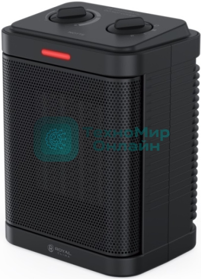 Тепловентилятор Royal Clima Notte RFH-N1500DC-BL черный, 1500 Вт, 20 м2, термостат