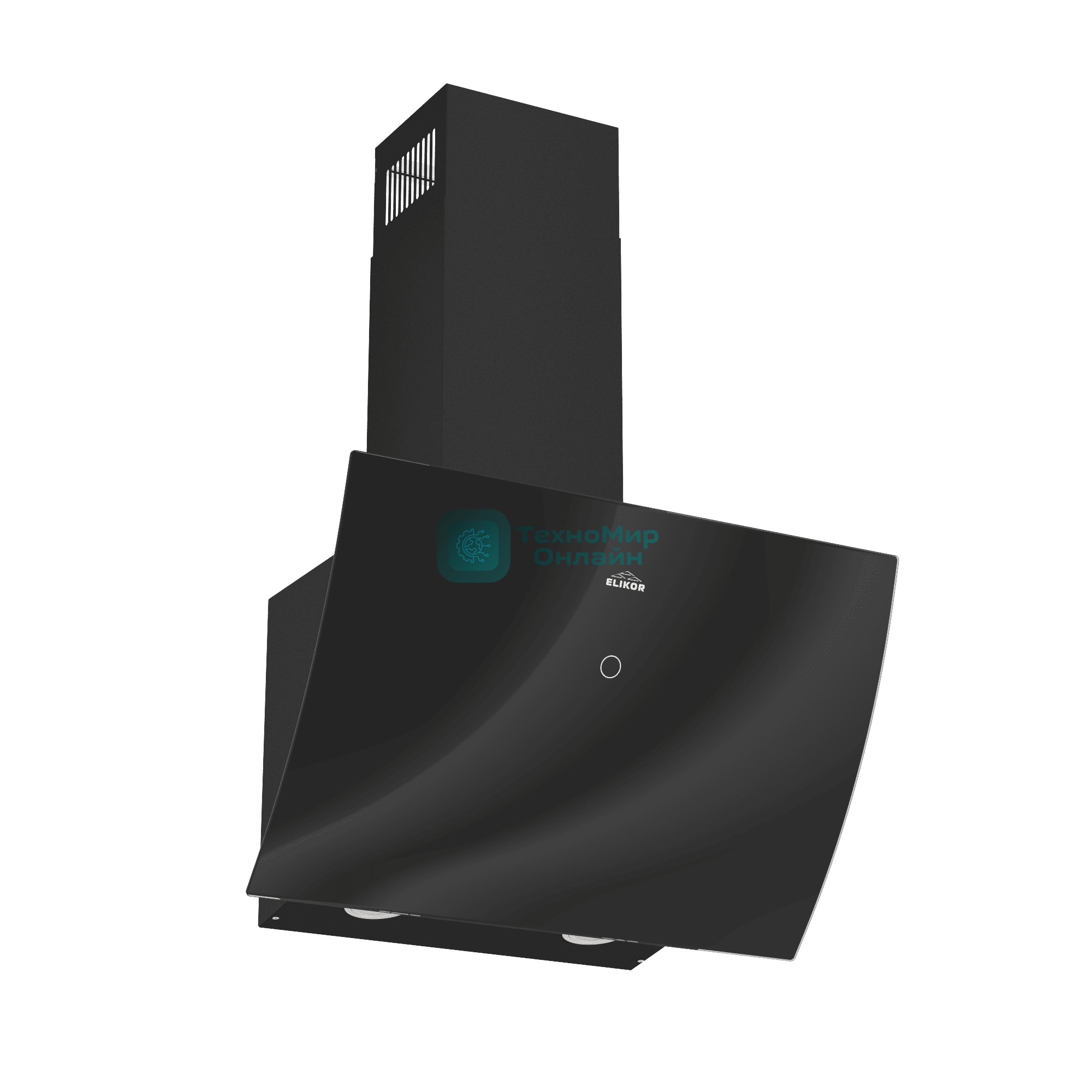 Вытяжка каминная Elikor Wave BK 60 черный, 60 см, 750 куб. м/ч, 56 дБ