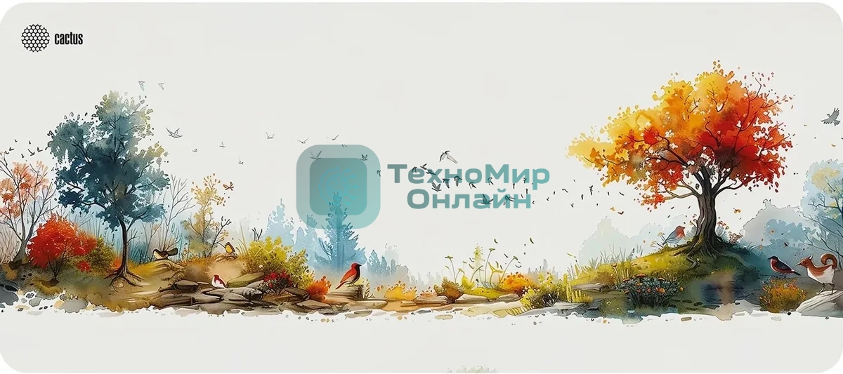 Коврик для мыши Cactus Forest watercolor 900x400x3мм (CS-MP-PRO16XXL)