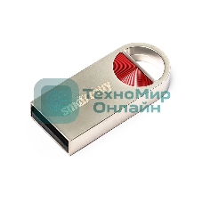 Флешка USB SmartBuy MC8 Metal Red (SB016GbMC8), 16Gb, USB 2.0, R/W 20/10, красный/серебристый