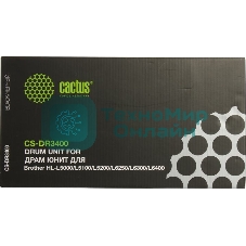 Блок фотобарабана Cactus CS-DR3400 черный ч/б:30000 стр. для HL-L5000/L5100/L5200/L6250/L6300/L6400, DCP-L5500 Brother