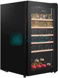 Винный шкаф Maunfeld MFWC-124S56 черный, 124 л, 1 отсек, 56 бут., класс G