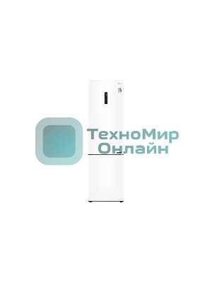 Холодильник LG GA-B509CQSL белый двухкамерный 277/107л морозилка снизу, No Frost