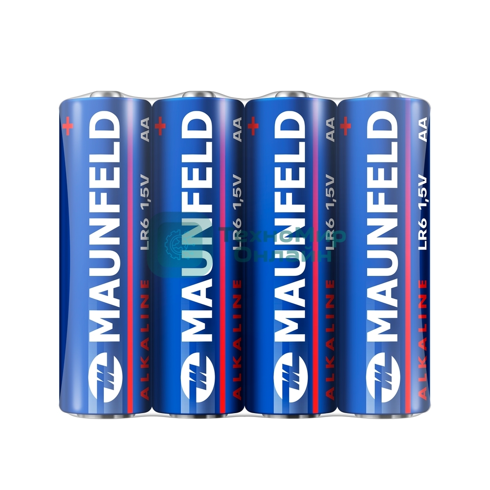 Батарейки Maunfeld Alkaline AA (LR6) MBLR6-SR40, спайка 4 шт, 1.5 В