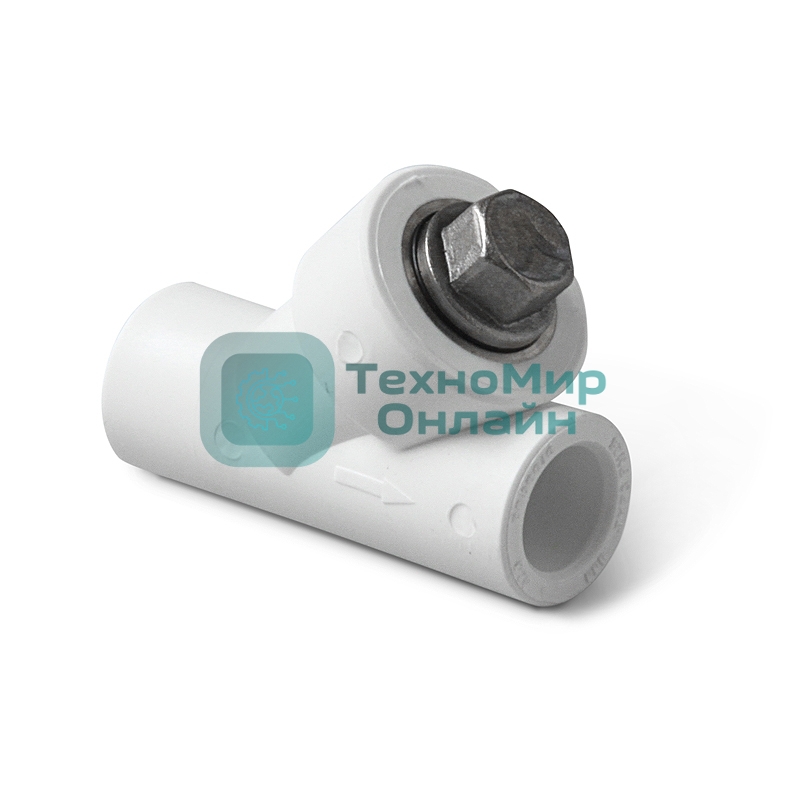 Фильтр вн. - вн. 25 полипропиленовый PPR белый PRO AQUA