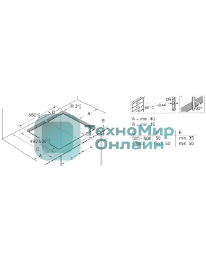 Индукционная варочная панель Bosch PUG61KAA5E черный