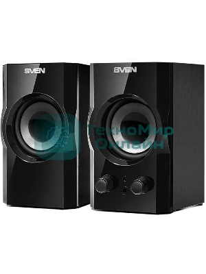 Акустическая система SVEN SPS-606, черный, акустическая система 2.0 (мощность 2x3 Вт(RMS))