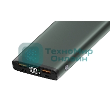 Портативный аккумулятор OLMIO QL-10, 10000mAh, 22.5W, QuickCharge3.0/PowerDelivery, LCD, серый