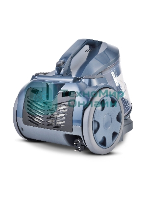 Пылесос Centek CT-2546 голубой/черный, 400/2400 Вт, уборка сухая, пылесборник контейнер 2 л