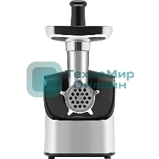 Мясорубка электрическая ARESA AR-2107 серебристый, 2500 Вт, 2.8 кг/мин, реверс, защита от перегрузки, насадки - 5