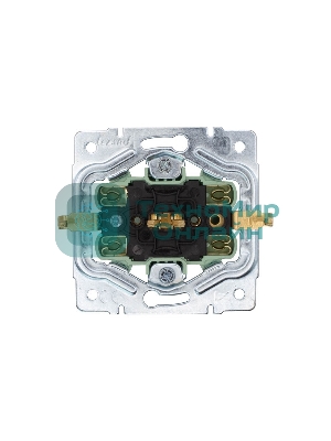 Розетка 2-м LEZARD СП OSEN с заземл. ПБТ, механизм, черный бархат 743-4200-127B