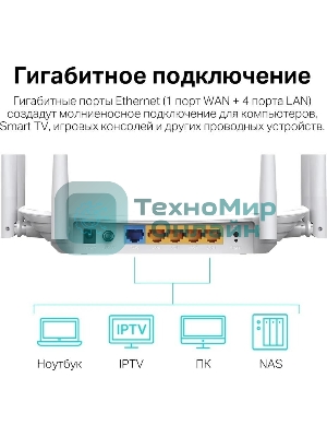 Двухдиапазонный гигабитный Wi-Fi роутер TP-LINK Archer C86 AC1900 с поддержкой MU MIMO/AC1900 Dual-Band Wi-Fi Router