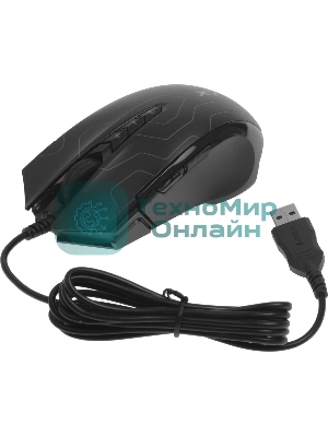 Мышь проводная A4Tech X89 Maze черный, 2400 dpi, USB, кнопки - 8