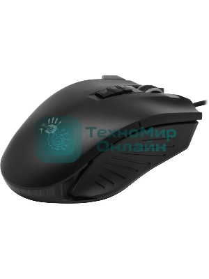 Мышь проводная A4Tech Bloody V9M черный, 4000 dpi, USB, кнопки - 9