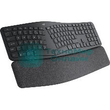 Клавиатура Logitech Ergo K860 беспроводная, Bluetooth, радиоканал, чёрный