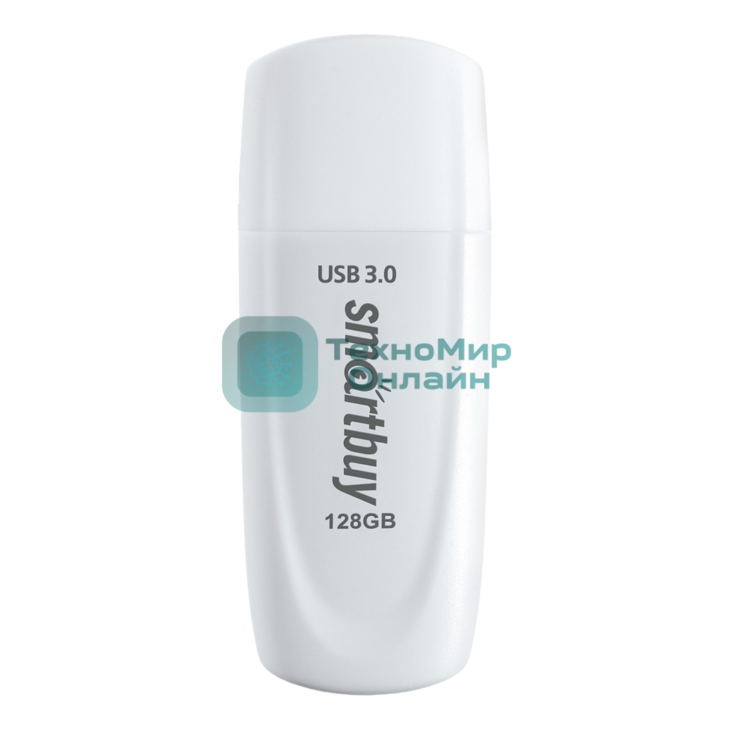 Флешка USB Smartbuy Scout white (SB128GB3SCW), 128Gb, USB 3.0, R/W 100/40, белый