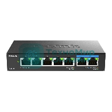 Коммутатор D-Link DMS-107/A1A, 5×1 Гбит/с + 2×2.5 Гбит/с, неуправляемый