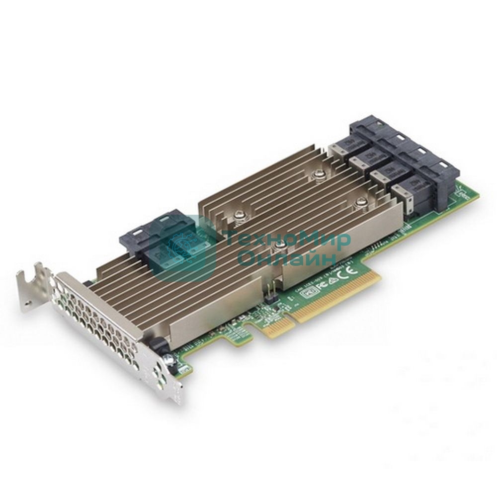HBA-адаптер Broadcom 9305-24i SGL (05-25699-00/03-25699-02007) PCIe 3.0 x8 LP, SAS/SATA 12G HBA, 24port(6*int SFF8643), 3224 IOC