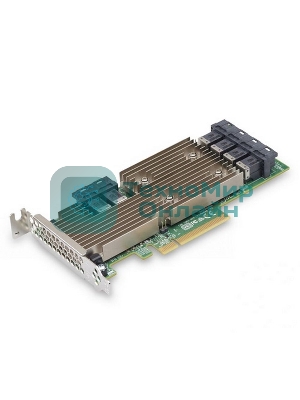 HBA-адаптер Broadcom 9305-24i SGL (05-25699-00/03-25699-02007) PCIe 3.0 x8 LP, SAS/SATA 12G HBA, 24port(6*int SFF8643), 3224 IOC