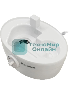 Увлажнитель воздуха Primera HUP-R1022 белый, 20 м², 2.2 л, ультразвуковой, механическое управление, автовыключение при отсутствии воды