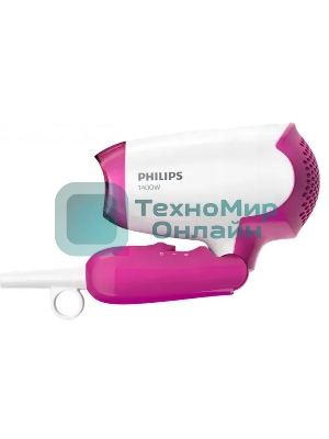 Фен Philips BHD003/00 розовый/белый, 1400 Вт, компактный