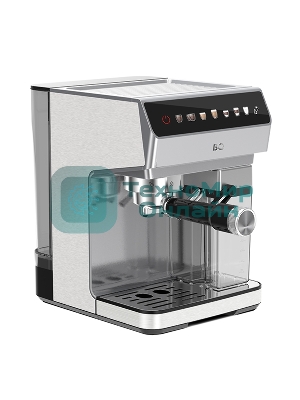 Кофеварка рожковая BQ CM7004 стальной, исп. кофе - молотый, 1,6 л, 1450 Вт, 20 бар