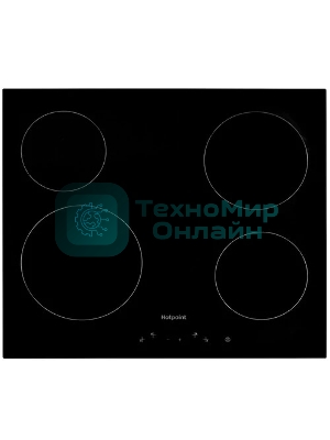 Электрическая варочная панель Hotpoint HR 6T1 C, независимая, черный