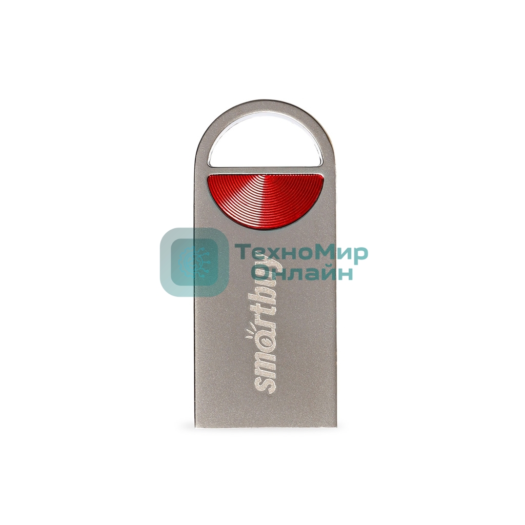Флешка USB SmartBuy MC8 Metal Red (SB016GbMC8), 16Gb, USB 2.0, R/W 20/10, красный/серебристый