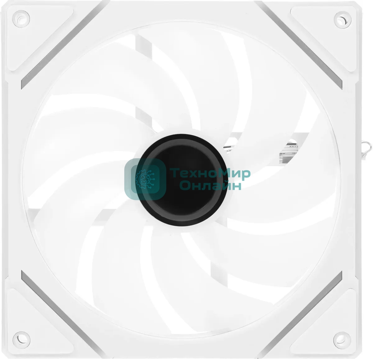 Вентилятор для корпуса Accord ACC-YF14 ARGb 140х140x25 белый 4-pin (ACC-YF14 ARGb белый) brown box