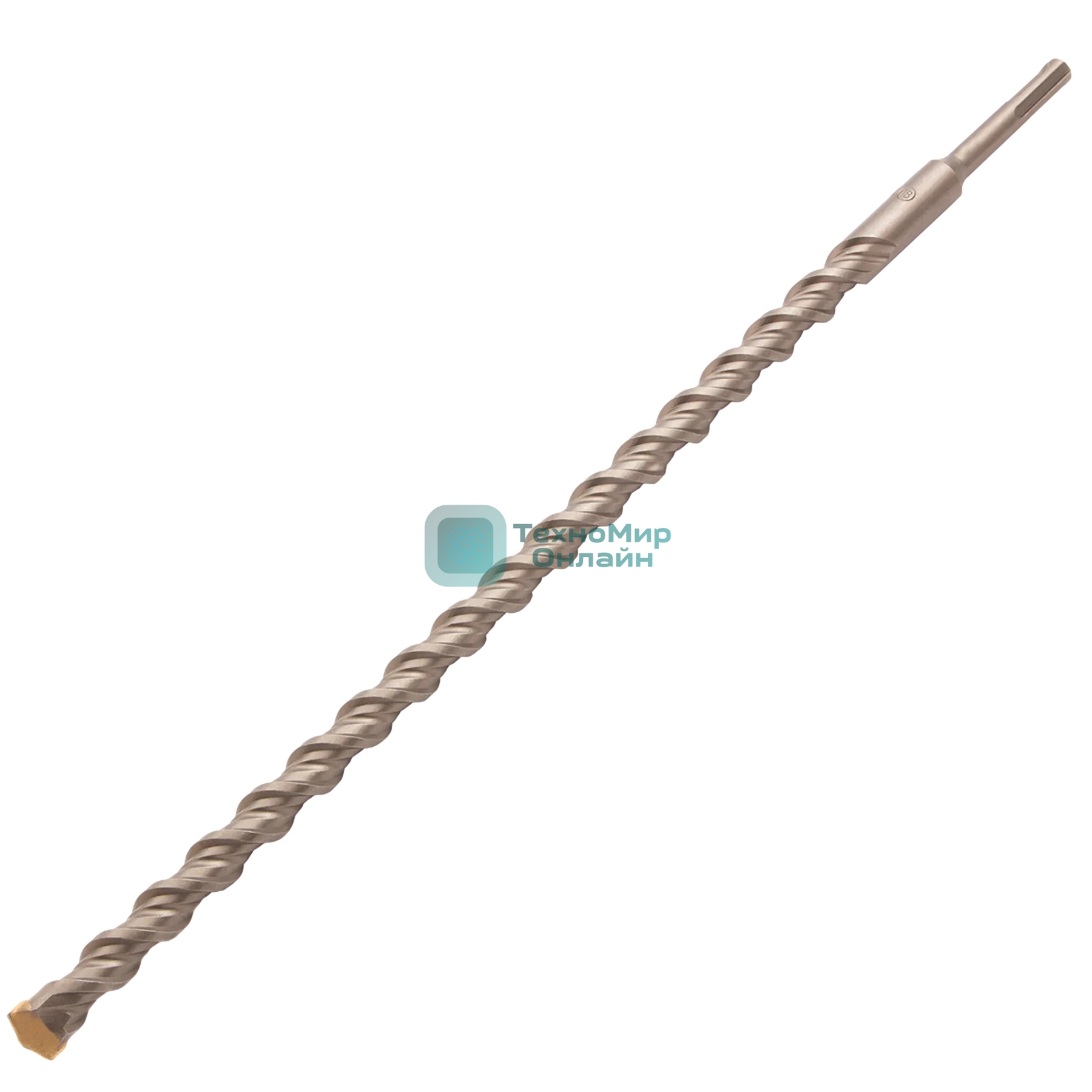 Бур по бетону Denzel двойная спираль, Cobalt W-tip, 18x460 мм, SDS PLUS