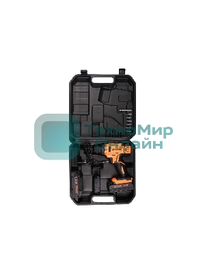 Дрель-шуруповерт Вихрь ДА-24Л-2к, 24 В, 2 Ач, 40 Нм, щеточный