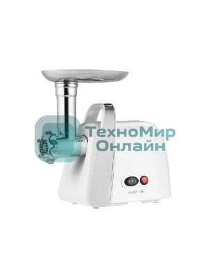 Мясорубка электрическая Galaxy Line GL 2421 белый, 1600 Вт, 1.5 кг/мин, реверс, защита от перегрузки, металлический лоток, насадки - 5