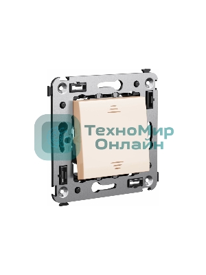 Выключатель одноклавишный DKC Avanti Ванильная дымка