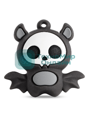 Флешка USB Smartbuy Wild Bat (SB32GbBat), 32Gb, USB 2.0, R/W 25/15, черный/серый/белый
